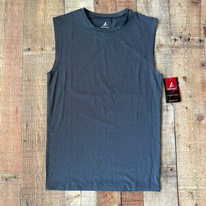 BSN Sports Mens Sleeveless Performance Apparel Tank Top Large Gray Spandex
